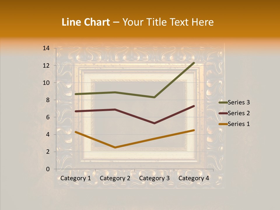 Inside Border Rust PowerPoint Template