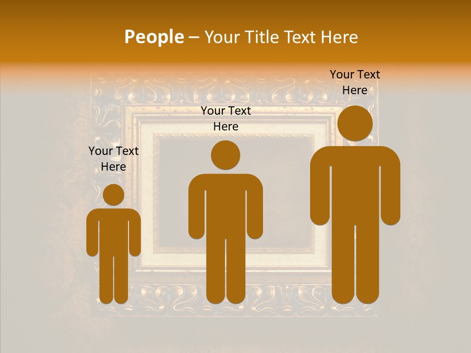 Inside Border Rust PowerPoint Template