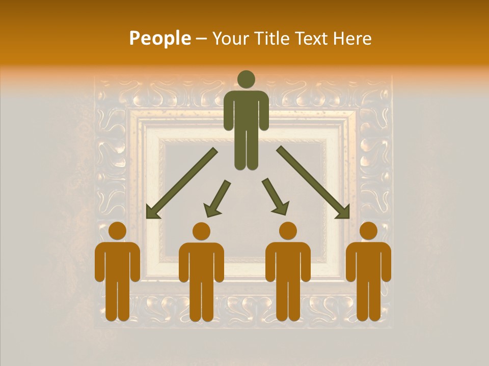 Inside Border Rust PowerPoint Template