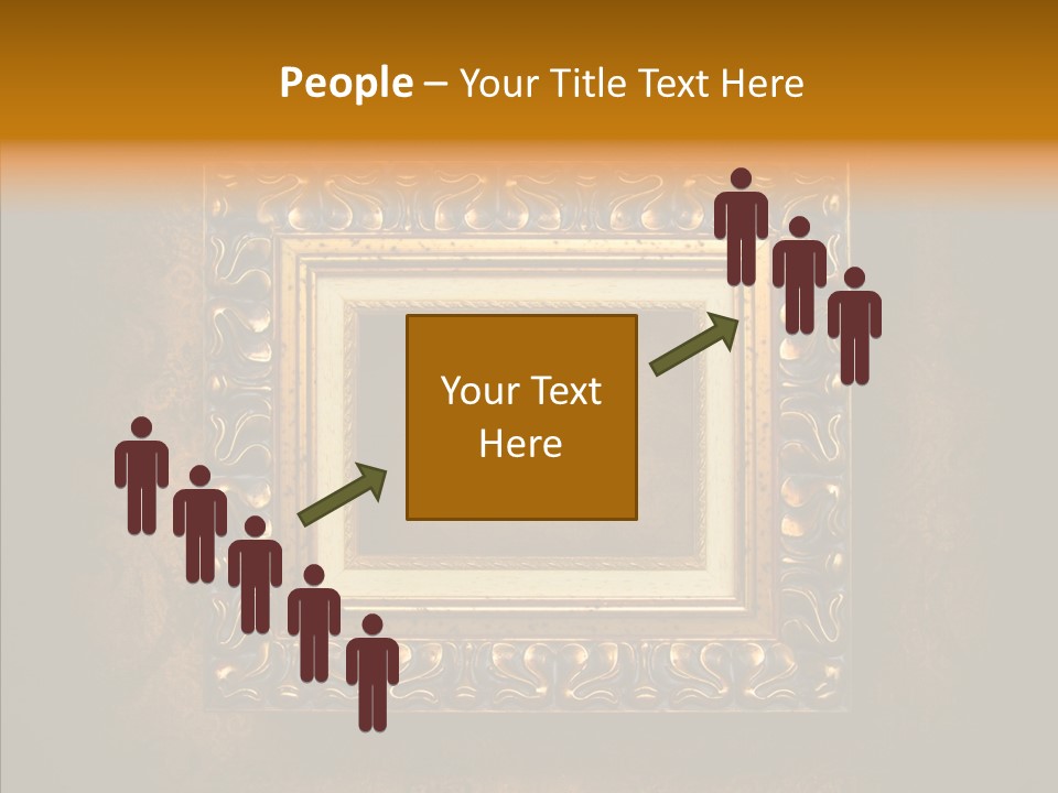 Inside Border Rust PowerPoint Template