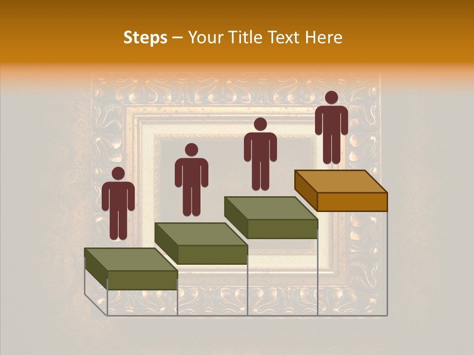 Inside Border Rust PowerPoint Template