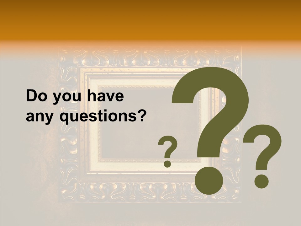 Inside Border Rust PowerPoint Template