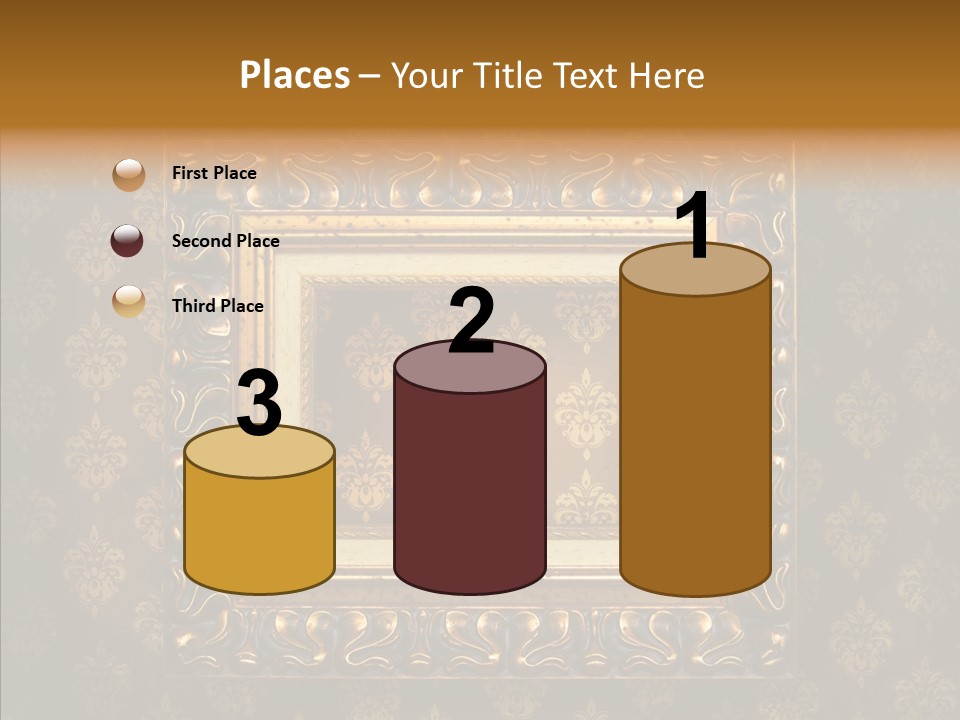 Golden Decorative Cover PowerPoint Template