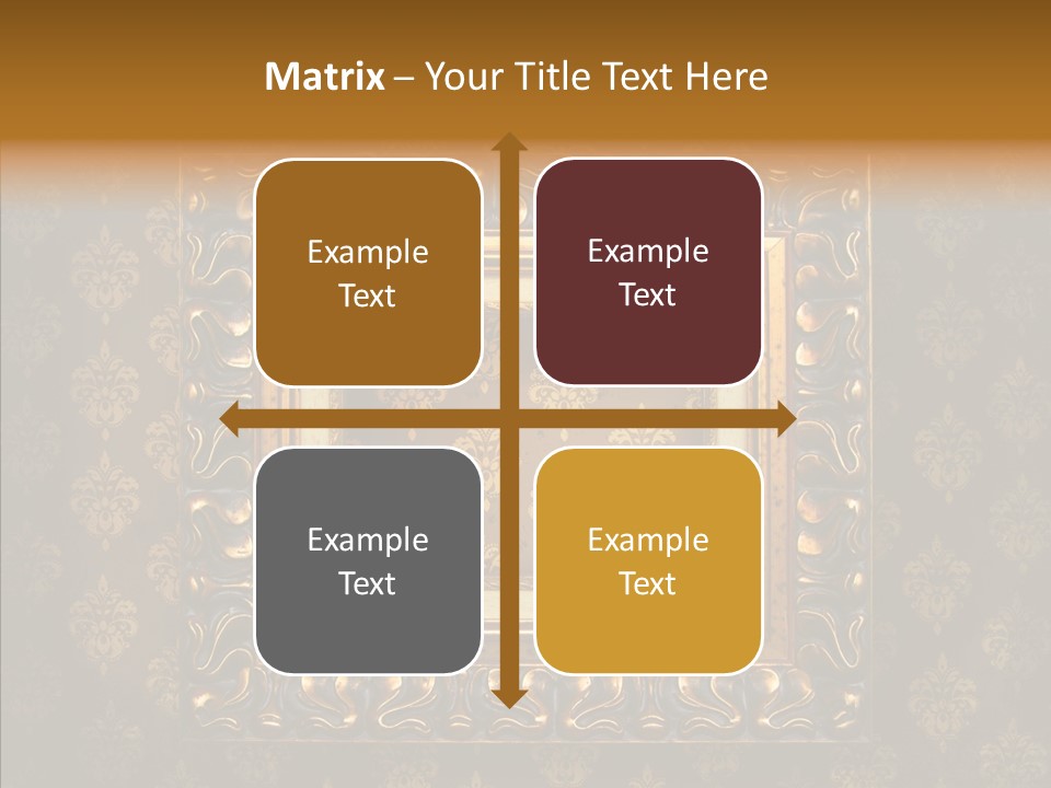 Golden Decorative Cover PowerPoint Template