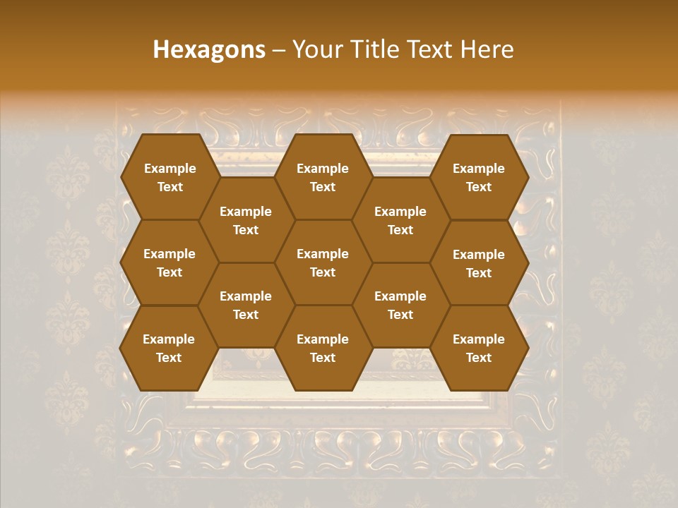 Golden Decorative Cover PowerPoint Template