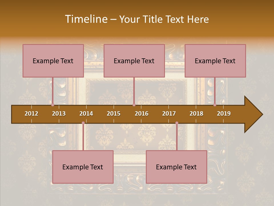 Golden Decorative Cover PowerPoint Template