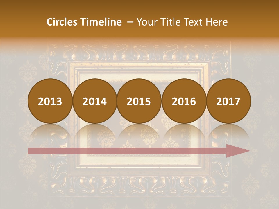 Golden Decorative Cover PowerPoint Template