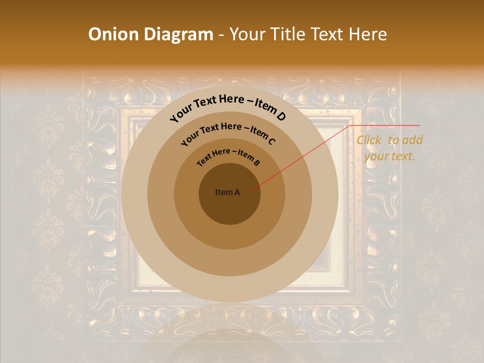 Golden Decorative Cover PowerPoint Template