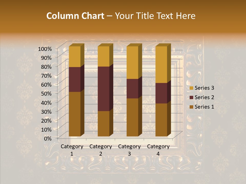 Golden Decorative Cover PowerPoint Template