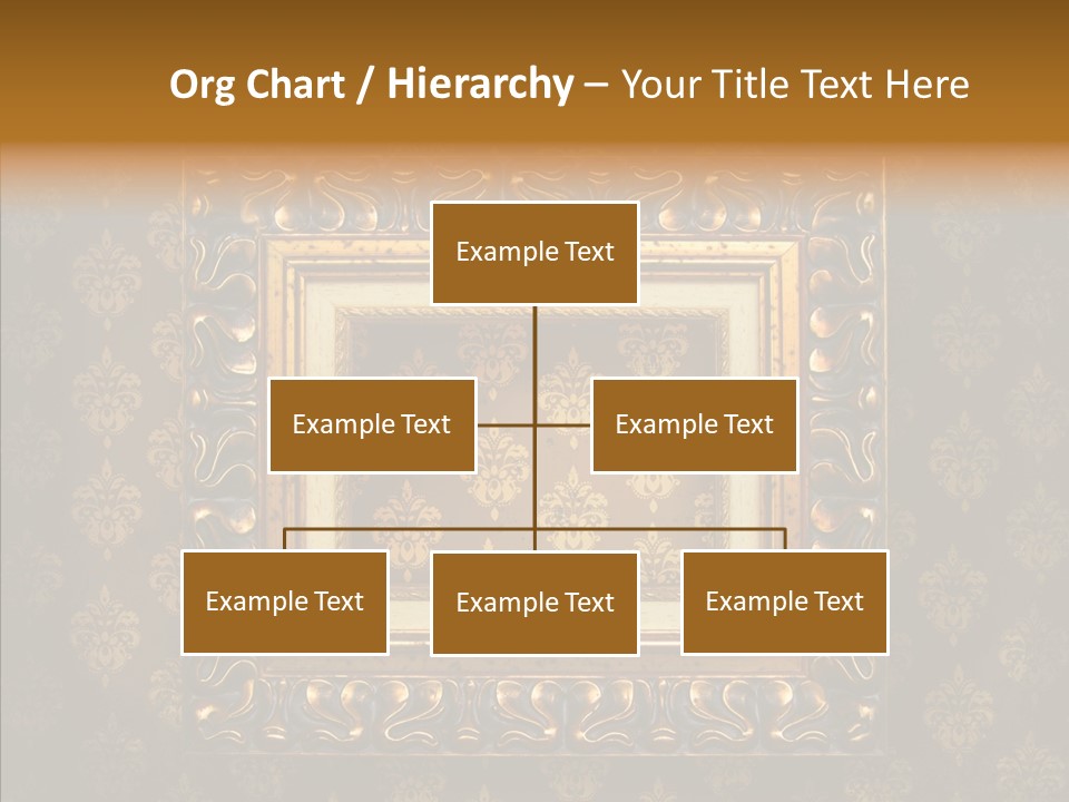 Golden Decorative Cover PowerPoint Template