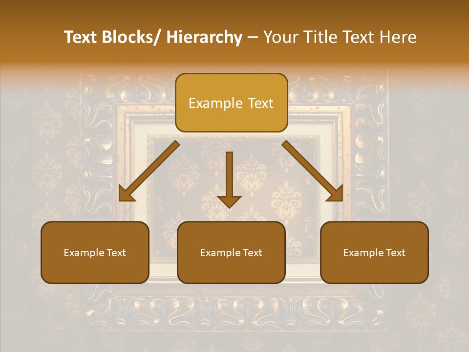 Golden Decorative Cover PowerPoint Template