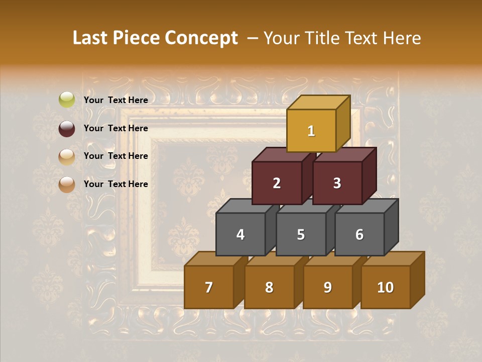 Golden Decorative Cover PowerPoint Template