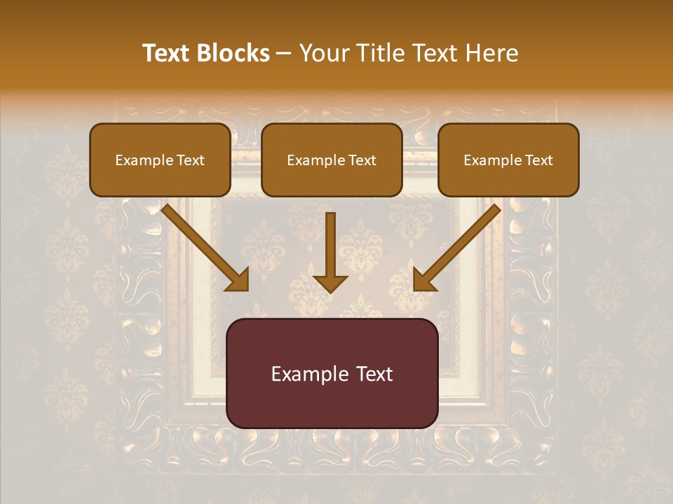 Golden Decorative Cover PowerPoint Template