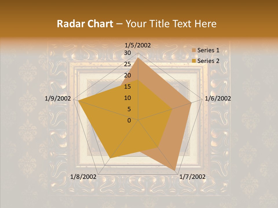 Golden Decorative Cover PowerPoint Template