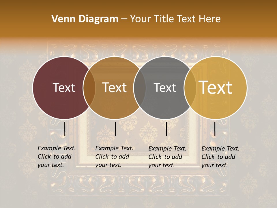 Golden Decorative Cover PowerPoint Template