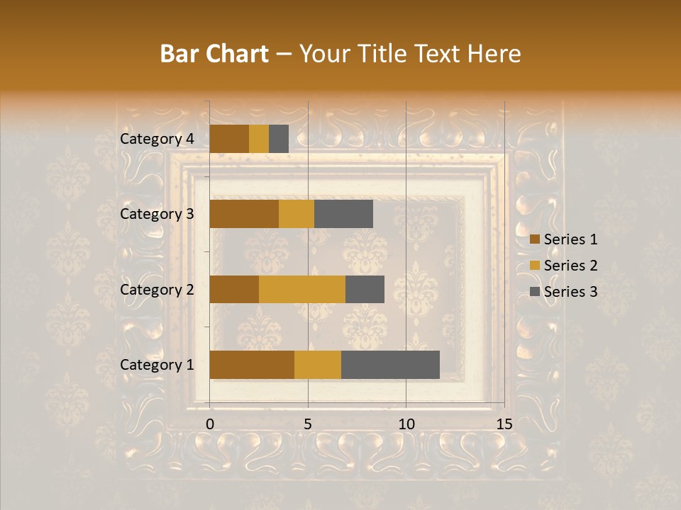 Golden Decorative Cover PowerPoint Template