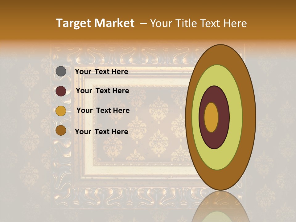 Golden Decorative Cover PowerPoint Template