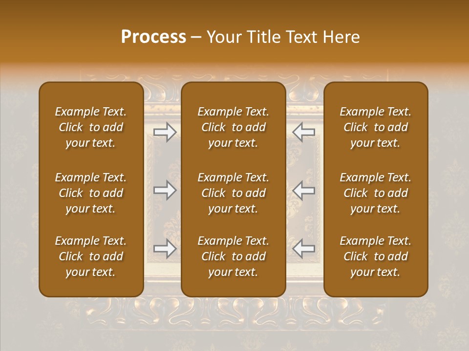 Golden Decorative Cover PowerPoint Template