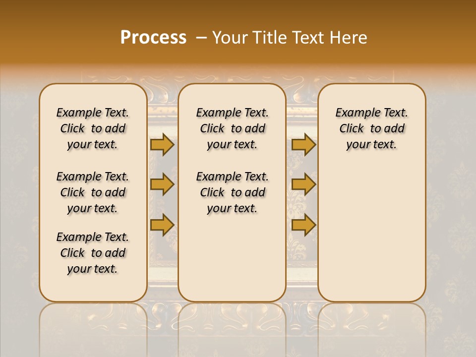 Golden Decorative Cover PowerPoint Template