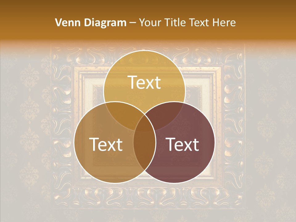 Golden Decorative Cover PowerPoint Template