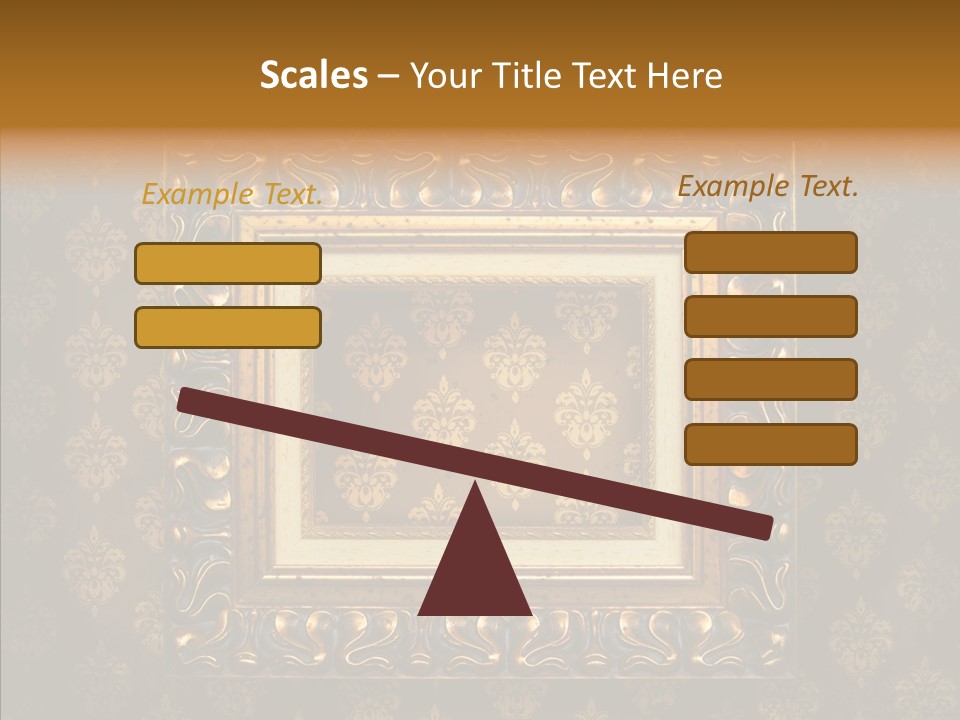 Golden Decorative Cover PowerPoint Template
