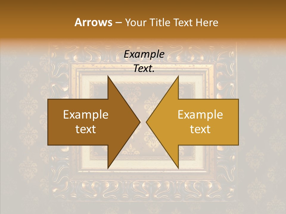 Golden Decorative Cover PowerPoint Template