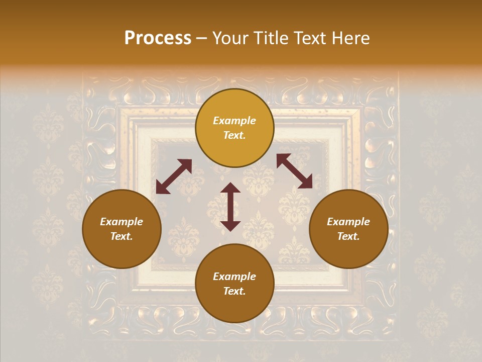 Golden Decorative Cover PowerPoint Template