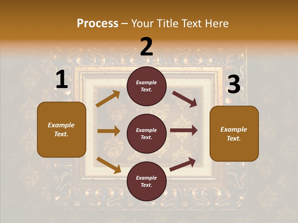 Golden Decorative Cover PowerPoint Template