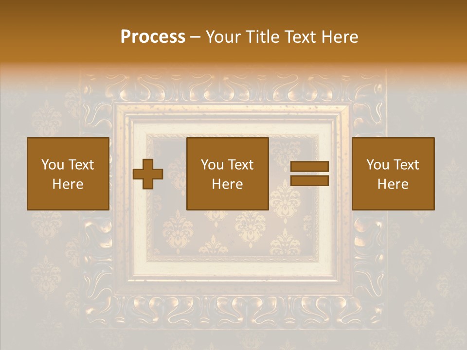 Golden Decorative Cover PowerPoint Template