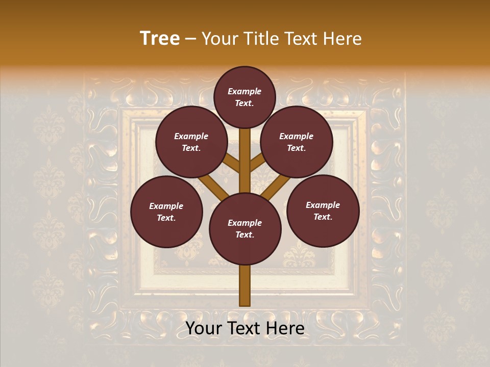 Golden Decorative Cover PowerPoint Template