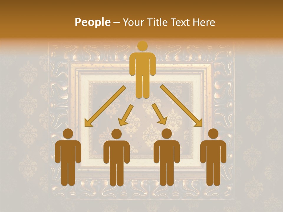 Golden Decorative Cover PowerPoint Template