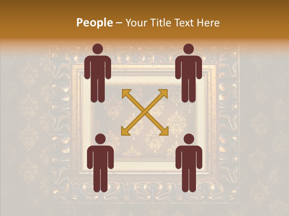 Golden Decorative Cover PowerPoint Template