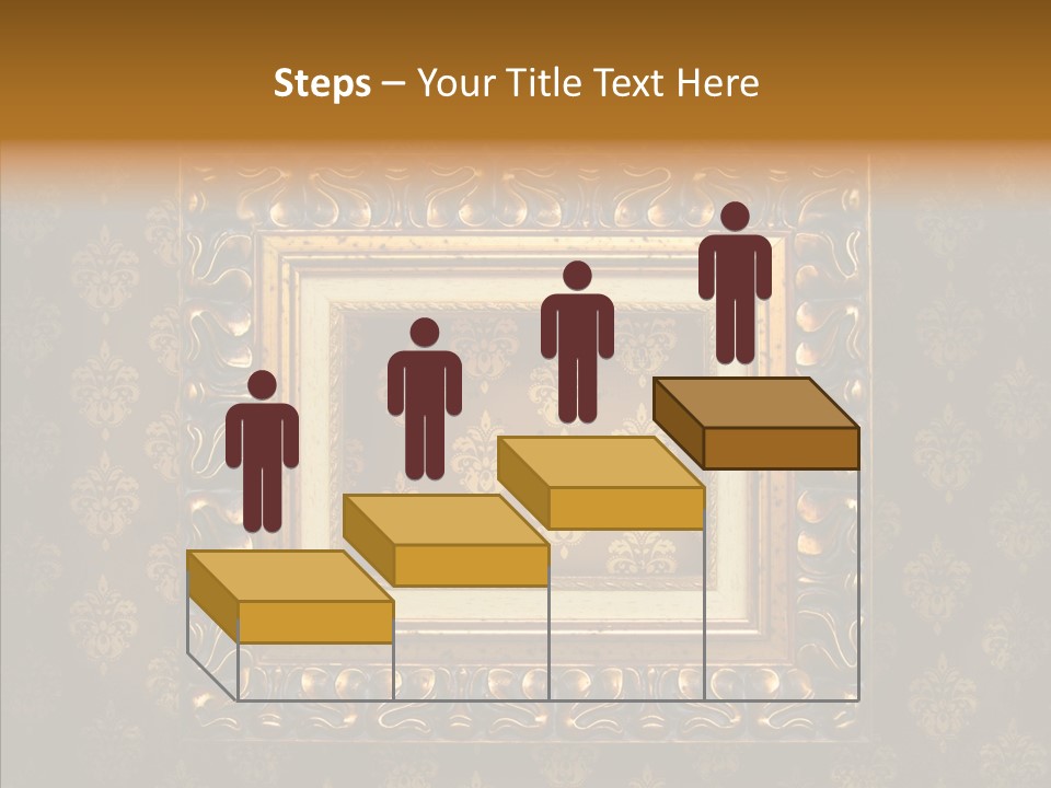 Golden Decorative Cover PowerPoint Template