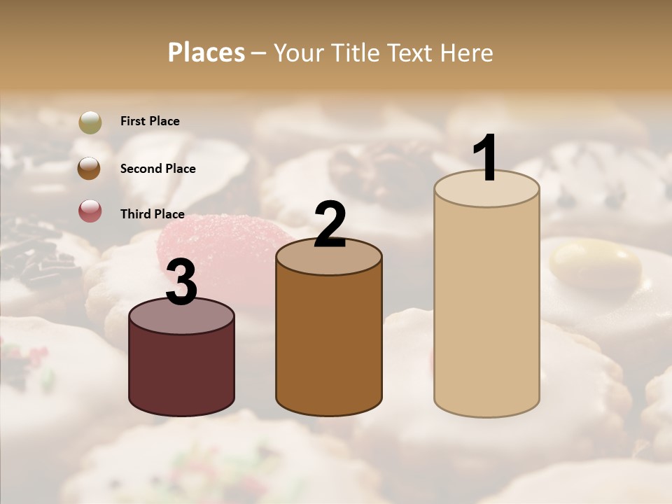 Close Up Dessert Icing PowerPoint Template