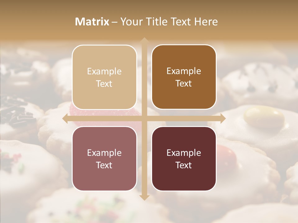 Close Up Dessert Icing PowerPoint Template