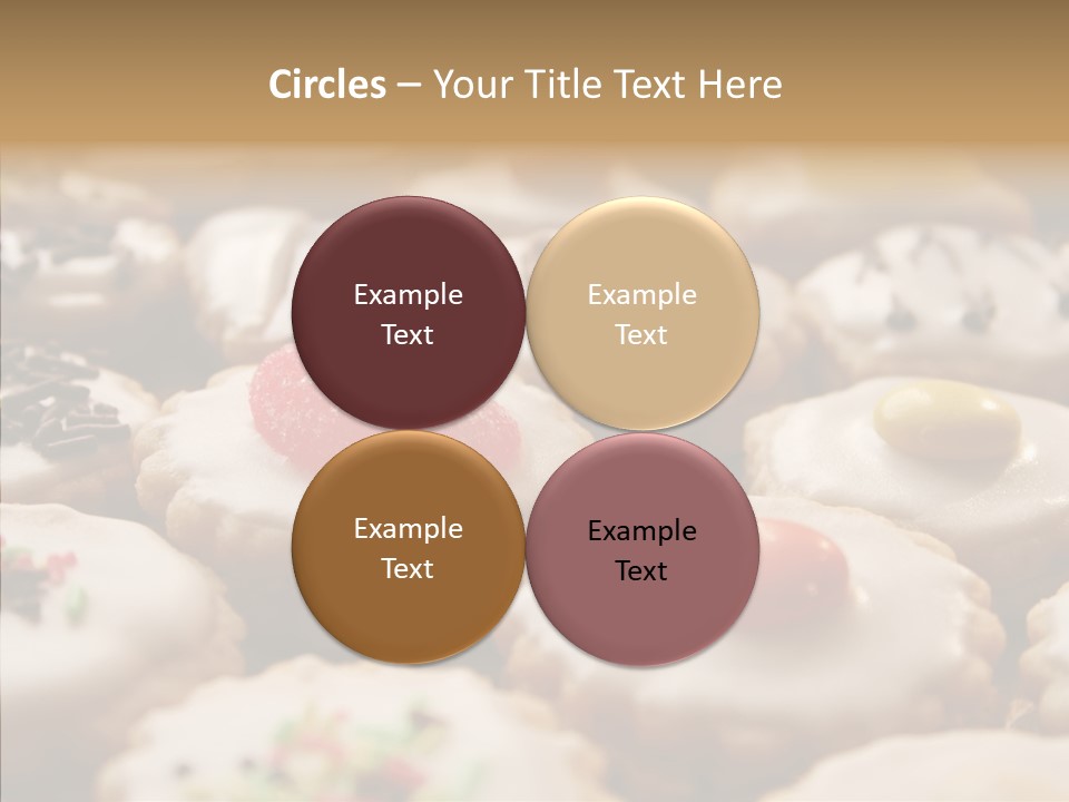 Close Up Dessert Icing PowerPoint Template