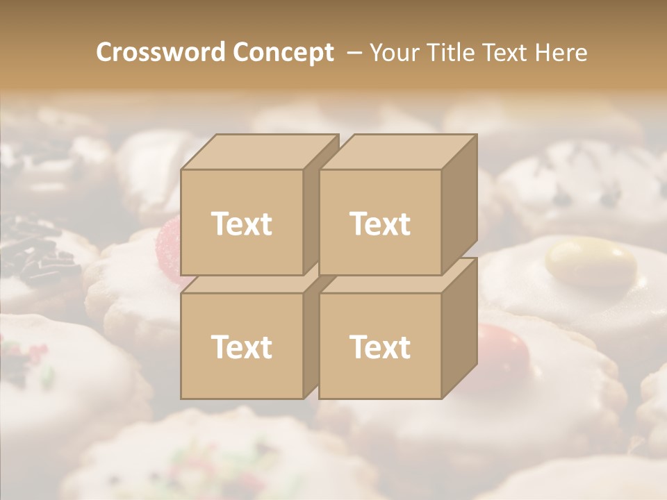 Close Up Dessert Icing PowerPoint Template