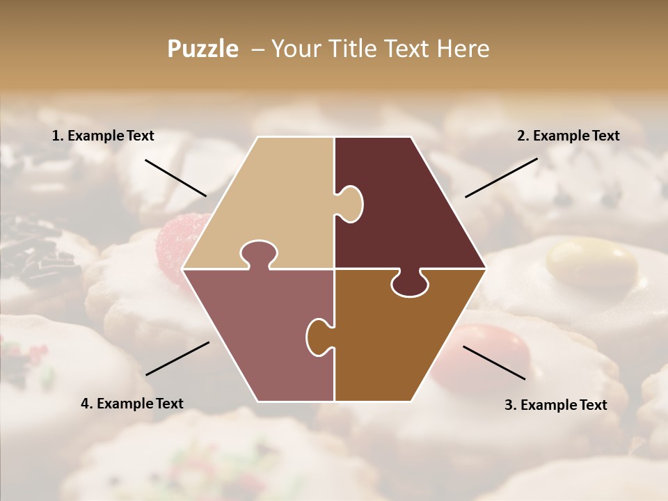 Close Up Dessert Icing PowerPoint Template