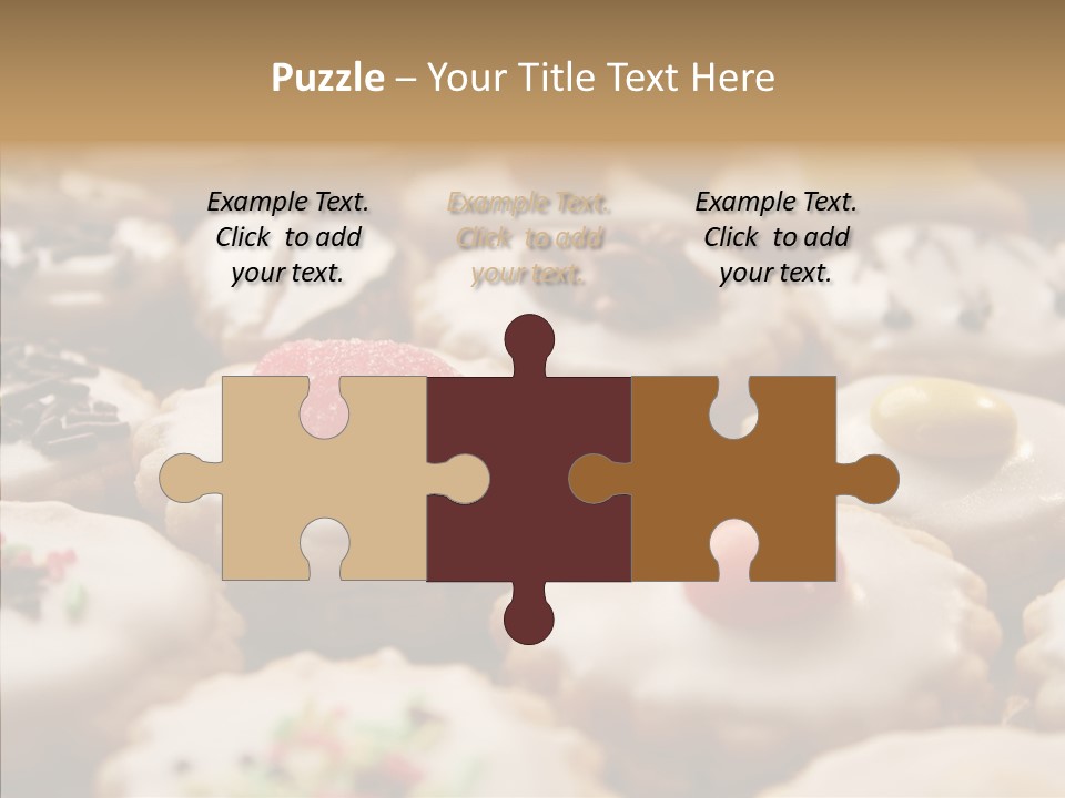 Close Up Dessert Icing PowerPoint Template