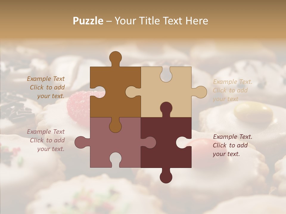 Close Up Dessert Icing PowerPoint Template