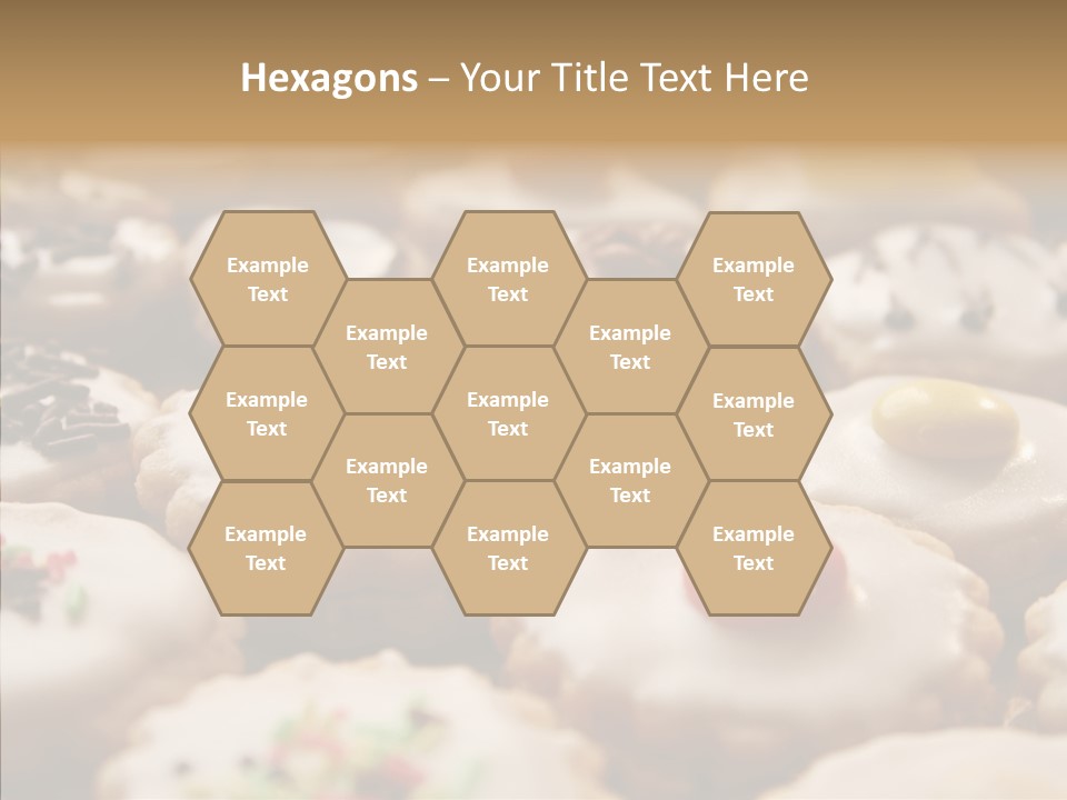 Close Up Dessert Icing PowerPoint Template