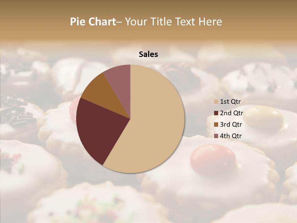 Close Up Dessert Icing PowerPoint Template