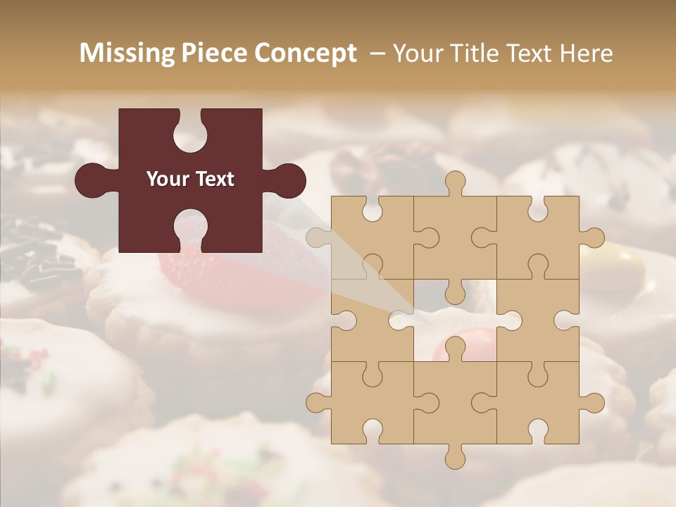 Close Up Dessert Icing PowerPoint Template