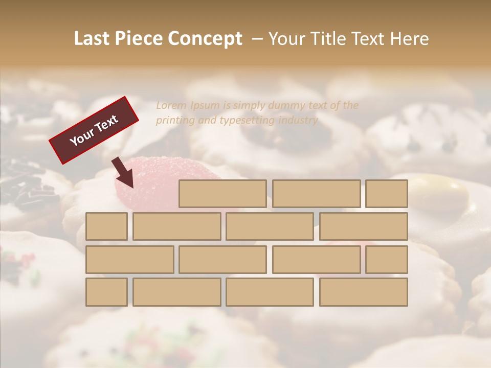 Close Up Dessert Icing PowerPoint Template