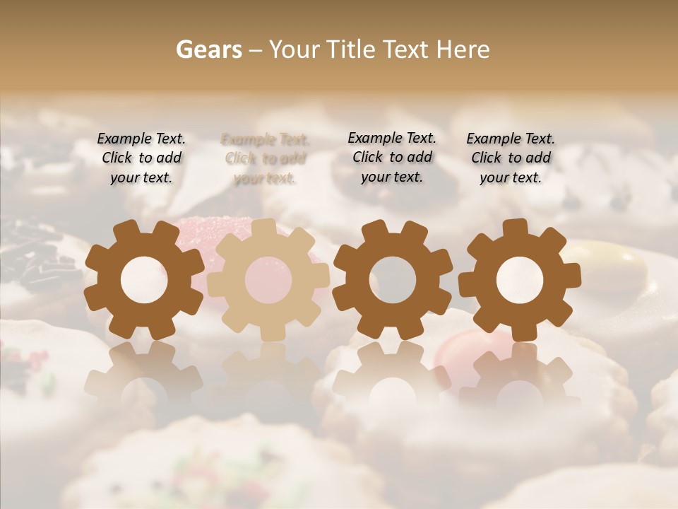 Close Up Dessert Icing PowerPoint Template