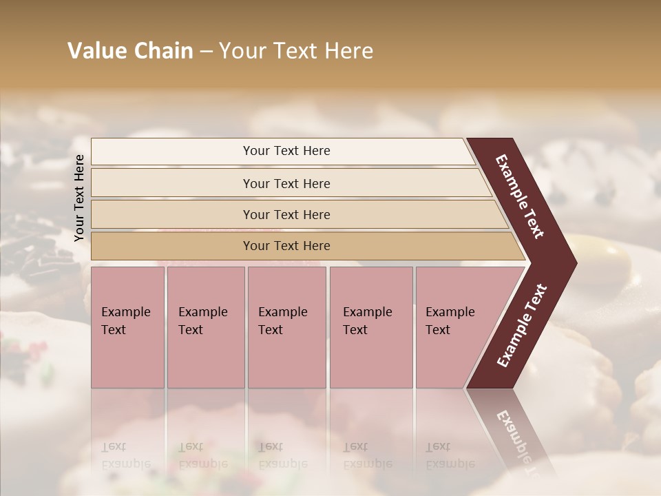 Close Up Dessert Icing PowerPoint Template