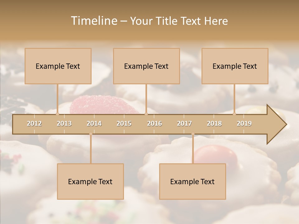 Close Up Dessert Icing PowerPoint Template