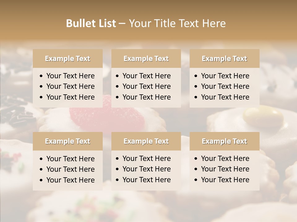 Close Up Dessert Icing PowerPoint Template