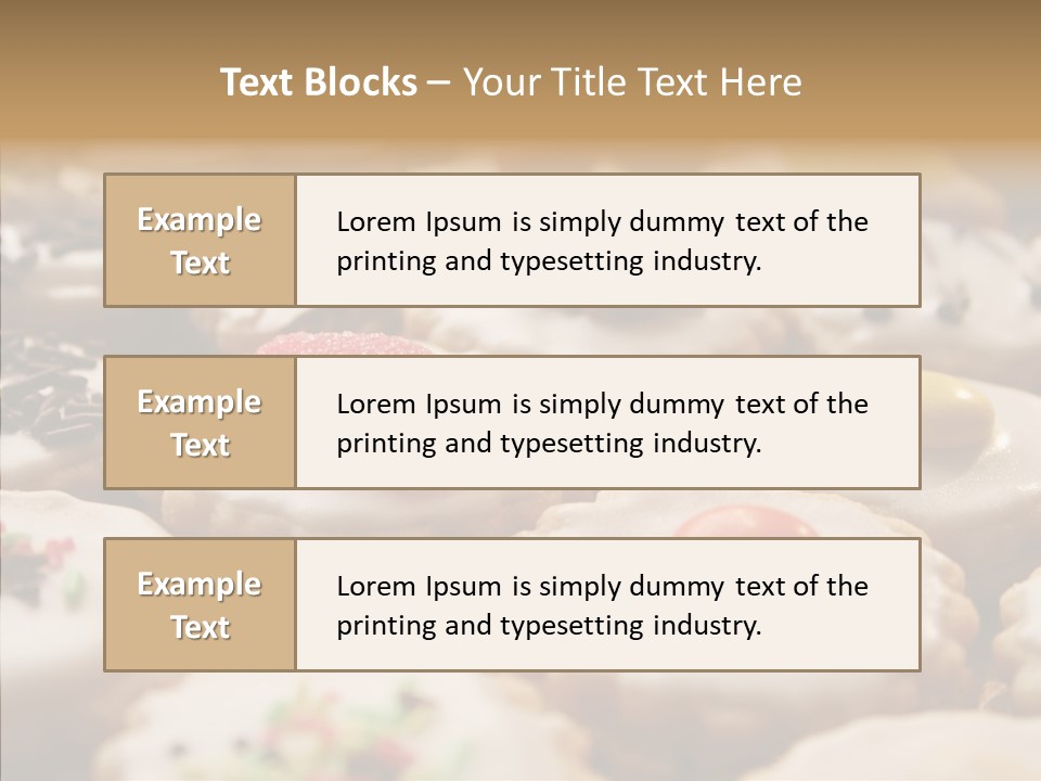 Close Up Dessert Icing PowerPoint Template