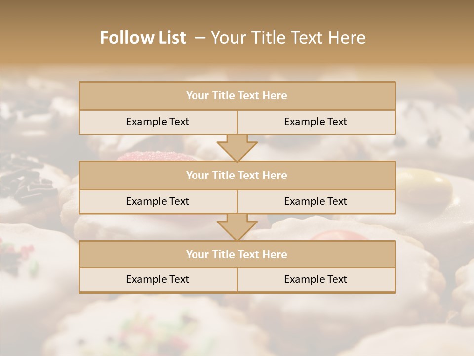 Close Up Dessert Icing PowerPoint Template
